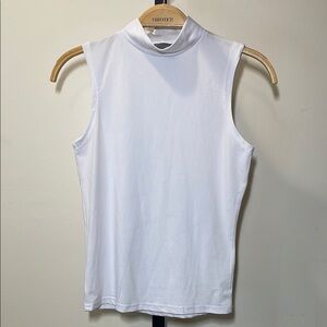 Olivia Rae White Fitted Sleeveless Tank Top
